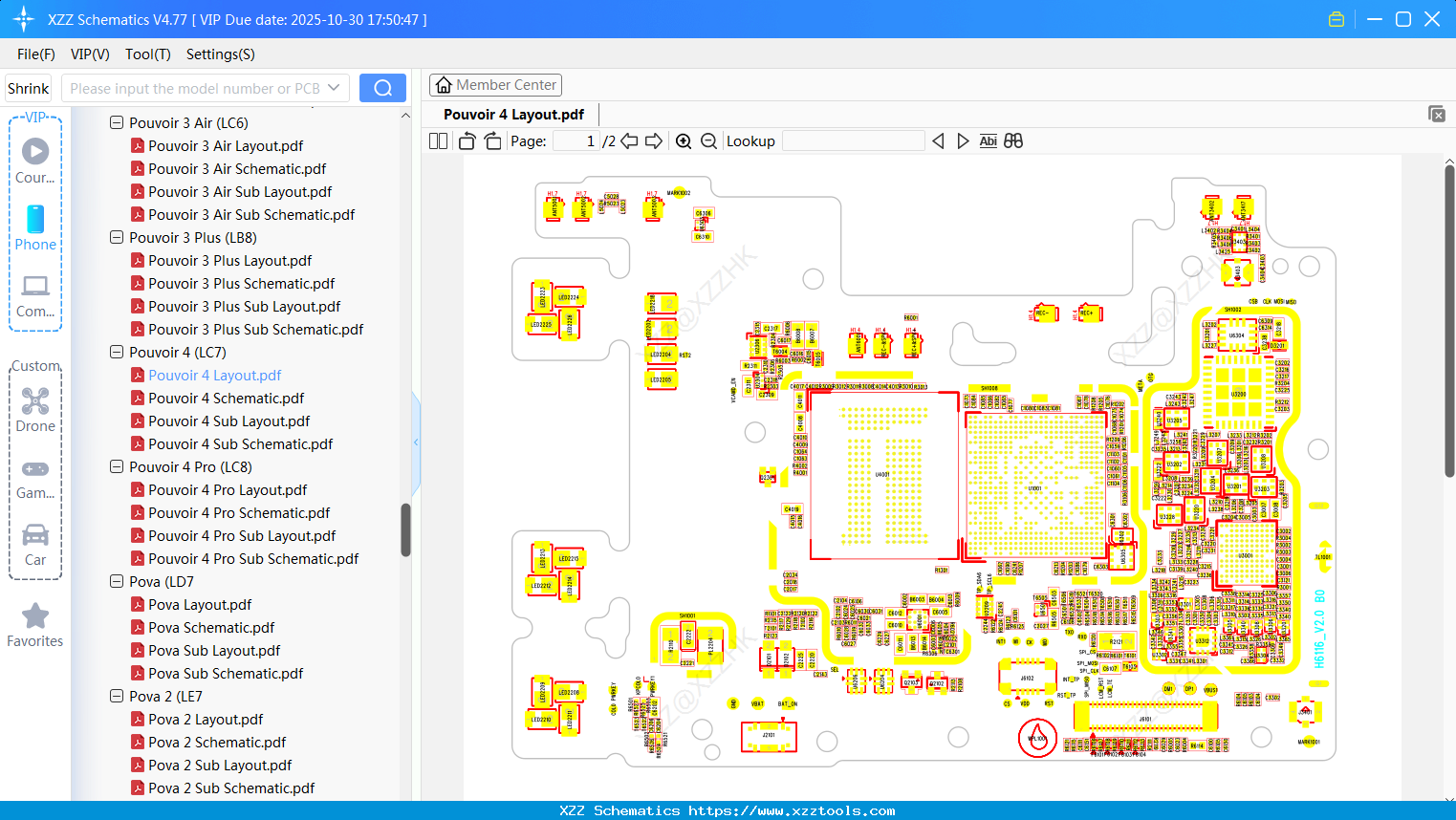 Tecno Pouvoir 4 Layout